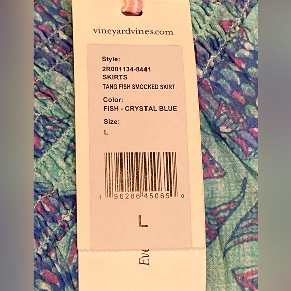 NWT Vineyard Vines Tang Fish Smocked Skirt - Picture 8 of 11